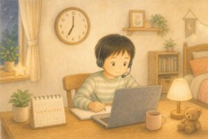 子供のオンライン英会話、時間帯はいつがベスト？｜同じ母親として、生活リズムから一緒に考えます