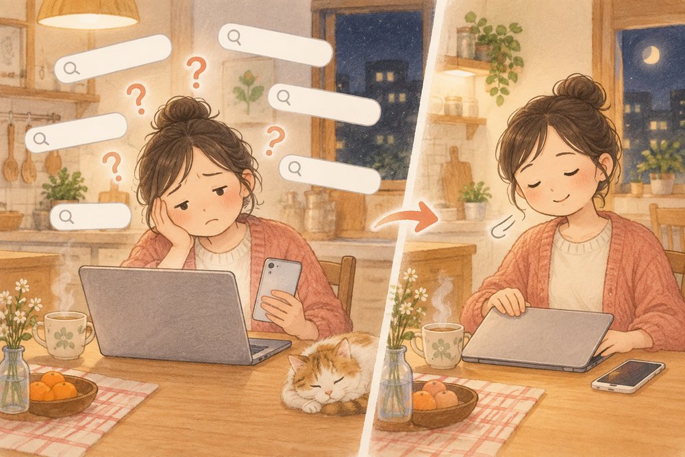 子育ての正解がわからず検索ばかりの夜に